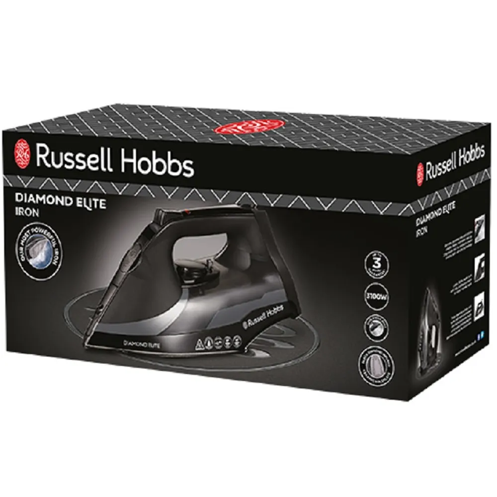 Fer À Repasser RUSSELL HOBBS Diamond Elite 3100 Watts 27000-56 Noir