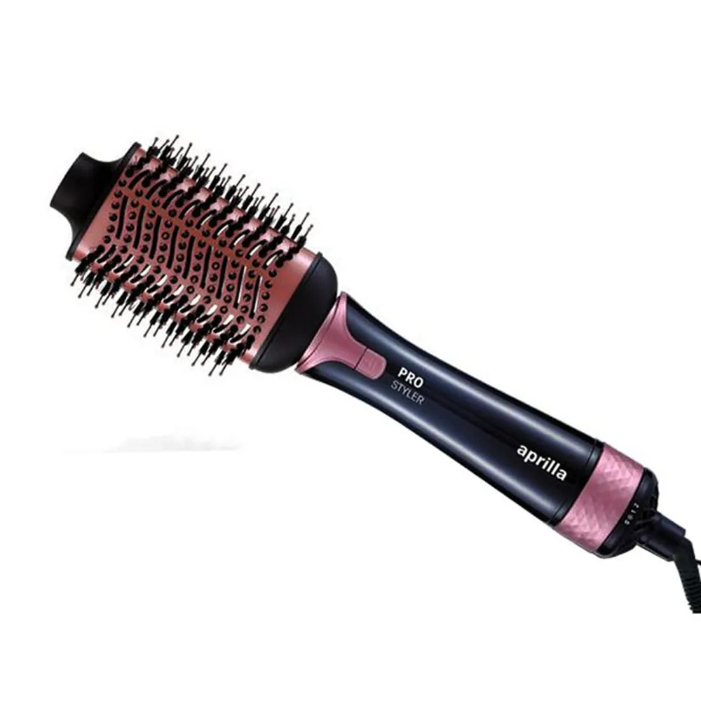 Brosse Chauffante Et Souflante APRILLA AHS-2036 1200W Noir-Rose