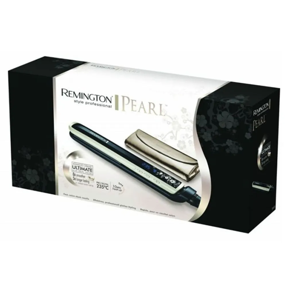Lisseur Cheveux REMINGTON Pearl S9500 Noir-Blanc