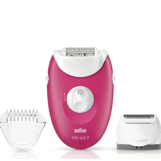 Épilateur BRAUN Silk Epil 3 SE3-410 Blanc-Rose