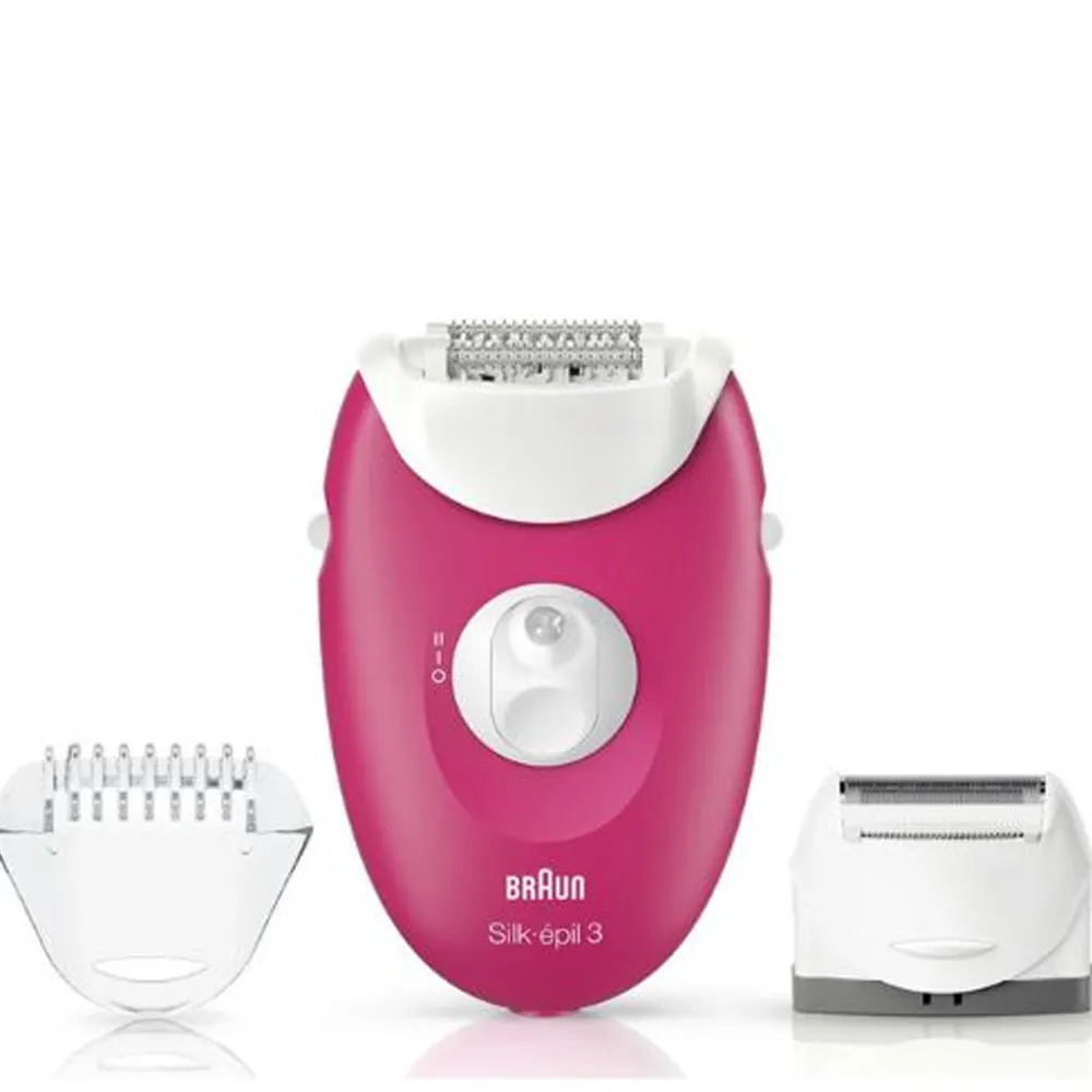 Épilateur BRAUN Silk Epil 3 SE3-410 Blanc-Rose