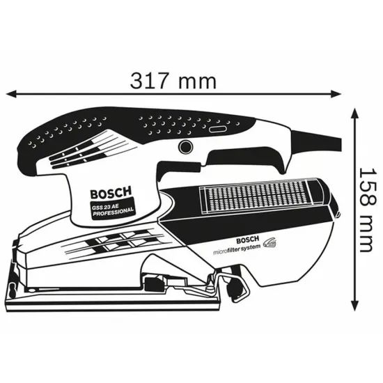 Ponceuse vibrante GSS 23 AE BOSCH