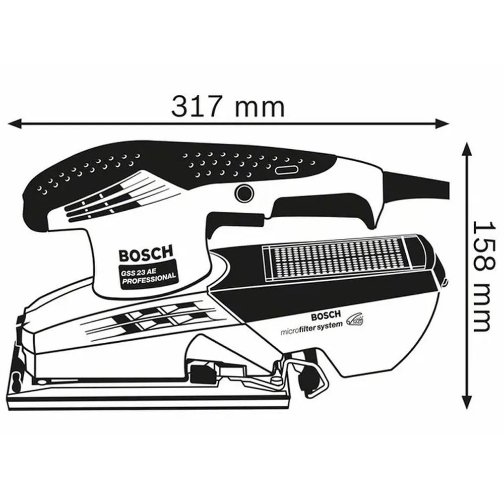 Ponceuse vibrante GSS 23 AE BOSCH