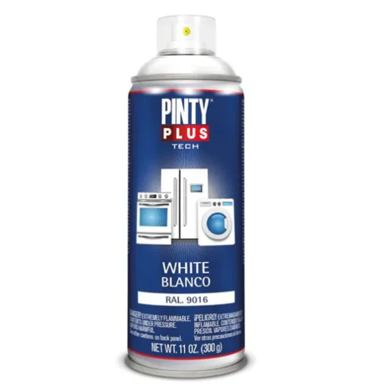 Aérosol De Peinture PINTY PLUS Tech Spécial Electroménager 400 Ml Blanc