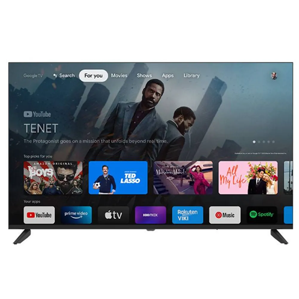 Téléviseur TELEFUNKEN 50'' QLED Smart Google TV 50W3HQ FULL HD + Récepteur intégré