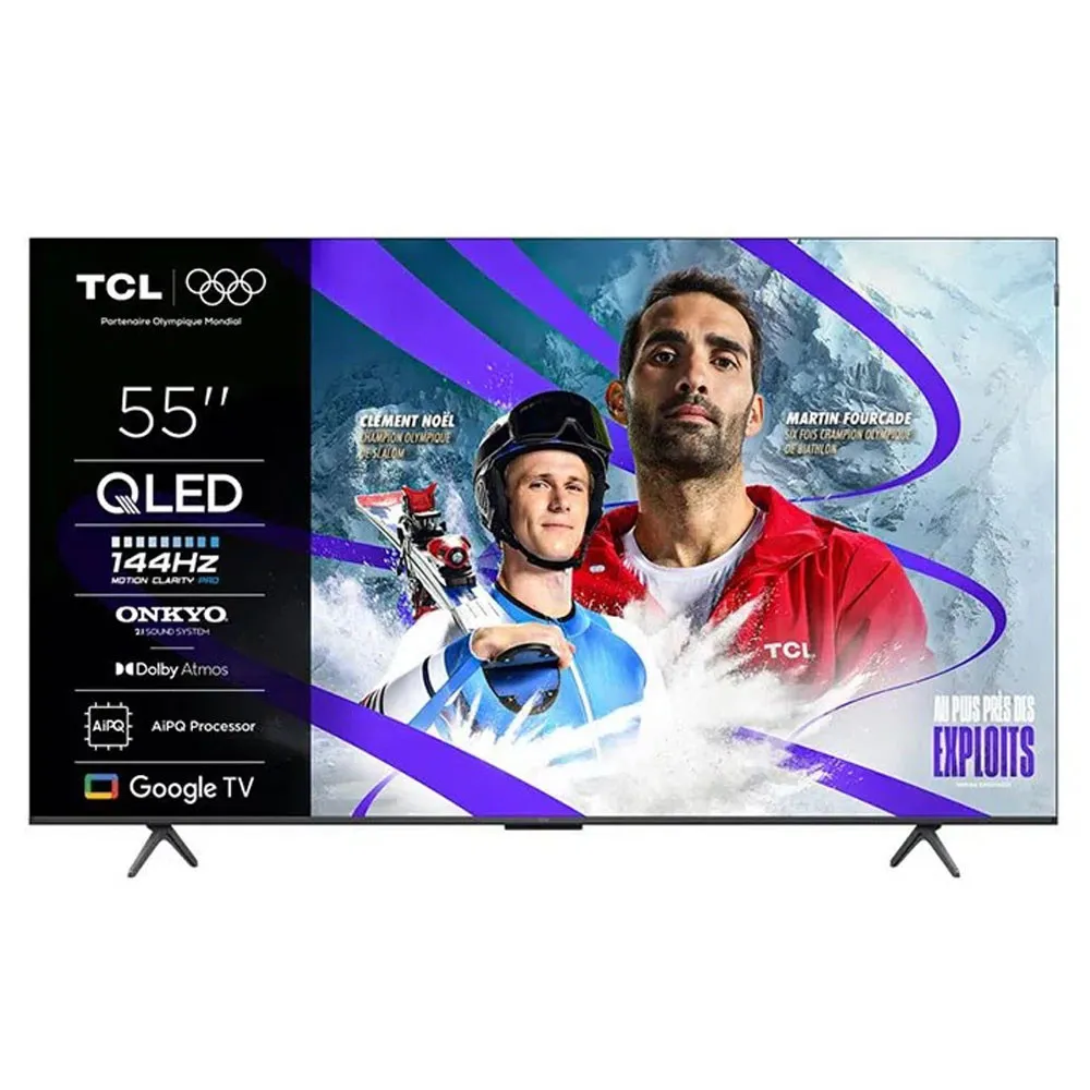 Téléviseur TCL 55'' QLED P8K 4K Google TV 55P8K Noir