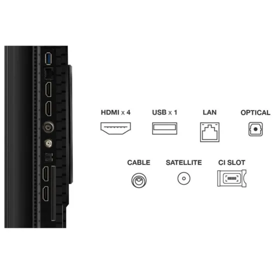 Téléviseur TCL 55'' QLED P8K 4K Google TV 55P8K Noir