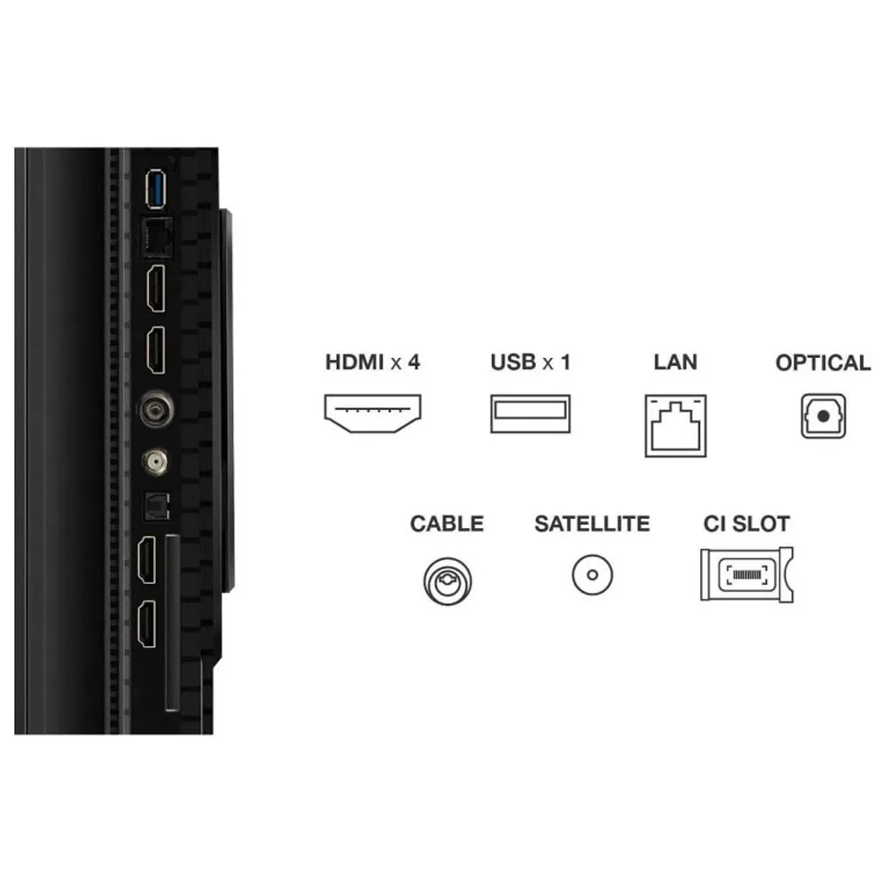 Téléviseur TCL 55'' QLED P8K 4K Google TV 55P8K Noir