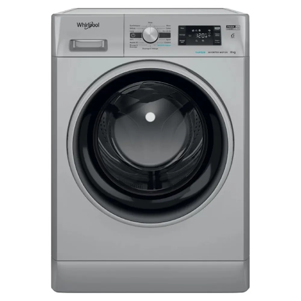 Machine À Laver Automatique WHIRLPOOL 8Kg FFWB8248SBS Silver