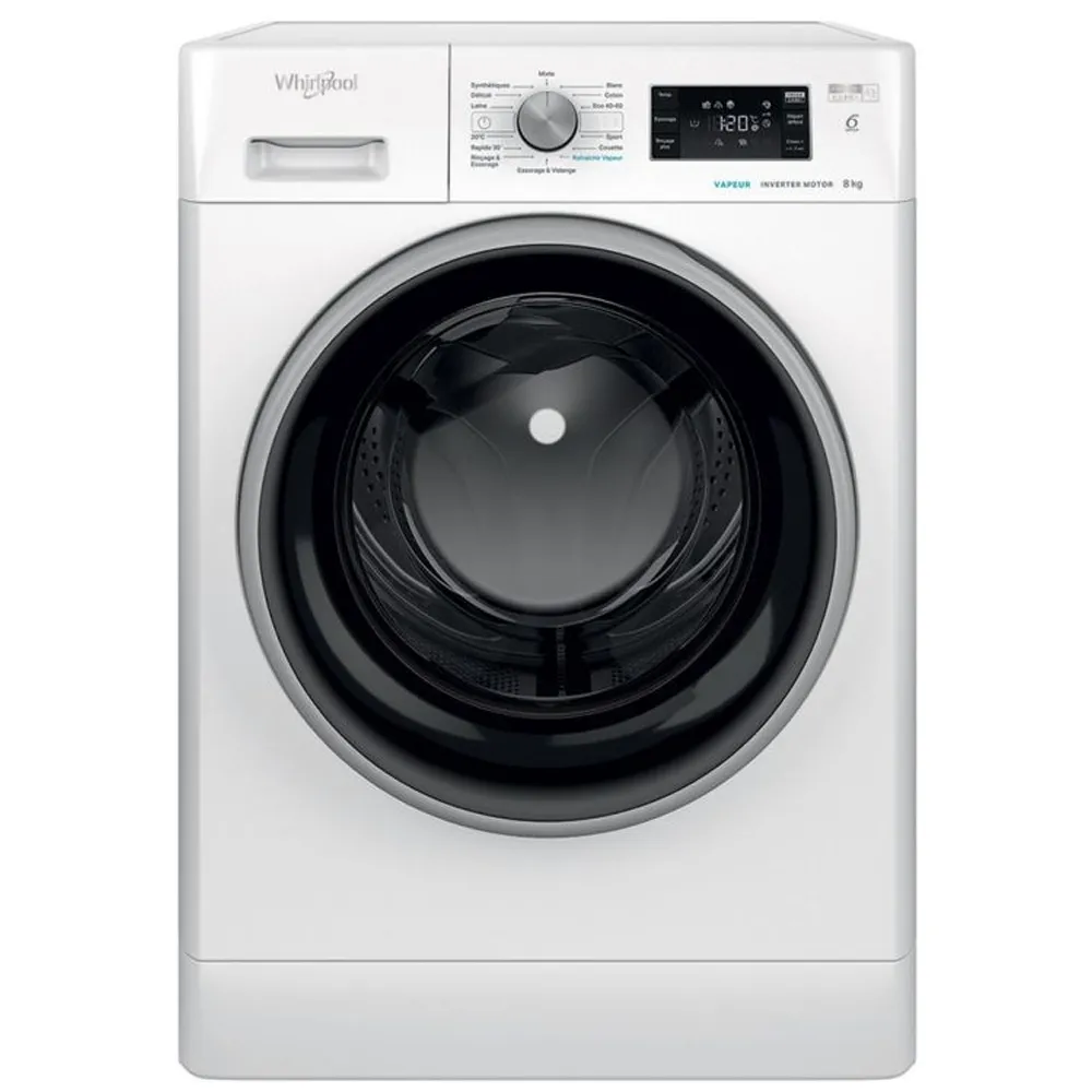 Machine À Laver Automatique WHIRLPOOL 8KG FFWB8248WBS Blanc