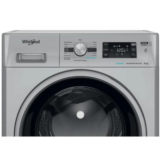 Machine À Laver Automatique WHIRLPOOL 8KG FFWB8248SBS-VNA Silver