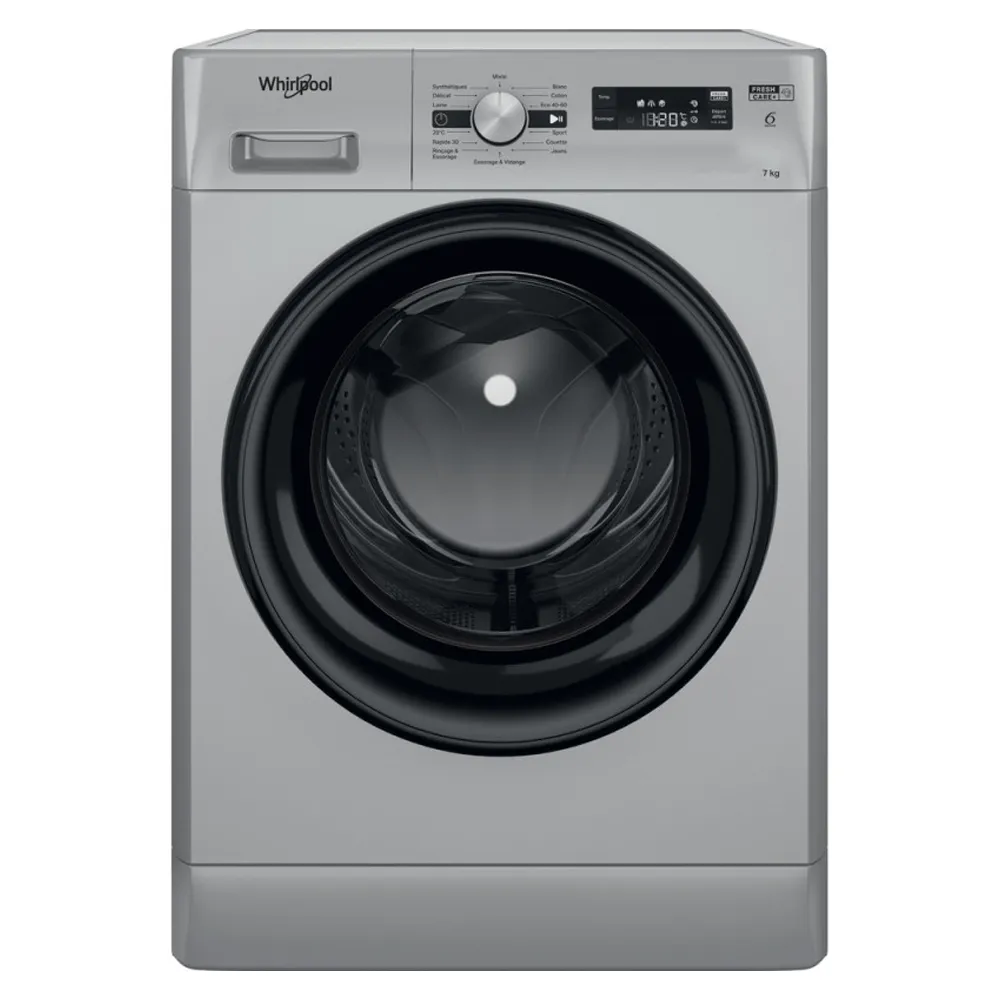 Machine À Laver Automatique WHIRLPOOL FFWS7235SBNA 7Kg Silver