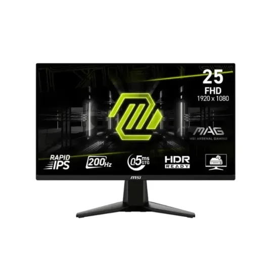 Ecran MSI Gaming MAG255F E20 IPS 200Mz 0.5MS HDMI-DP