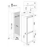 Réfrigérateur Combiné Encastrable WHIRPOOL ART872 264 Litres Blanc