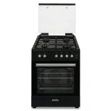 Cuisinière SIMFER 4 Feux 60 Cm F6455SGGTB Noir