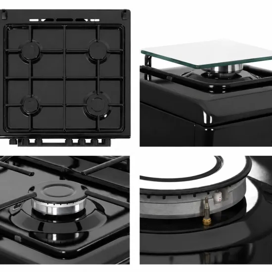 Cuisinière SIMFER 4 Feux 60 Cm F6455SGGTB Noir