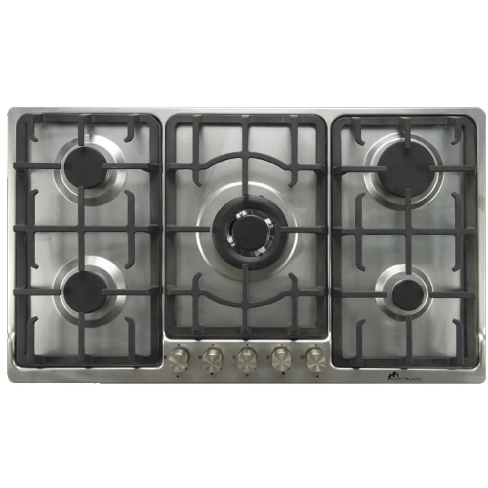 Plaque MONT BLANC 5 Feux PCXT90-5 Inox