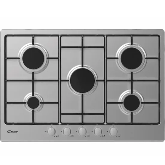 Plaque de cuisson CANDY 5 Feux 75 cm CHW7X Inox