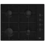 Plaque de cuisson BEKO HIGG 64123 SBL 4 Feux Noir