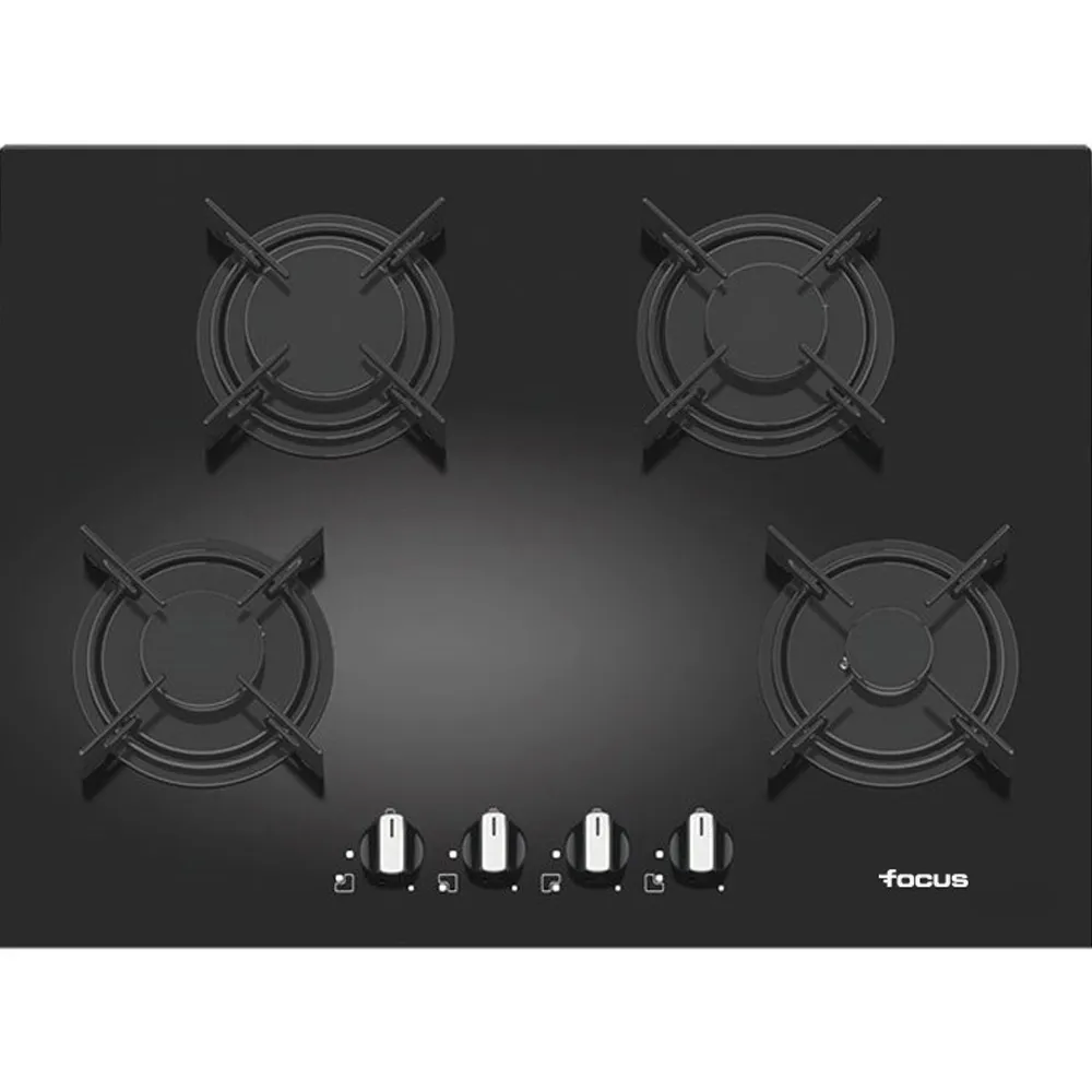 Plaque De Cuisson FOCUS F410B 4 Feux 70cm Noir
