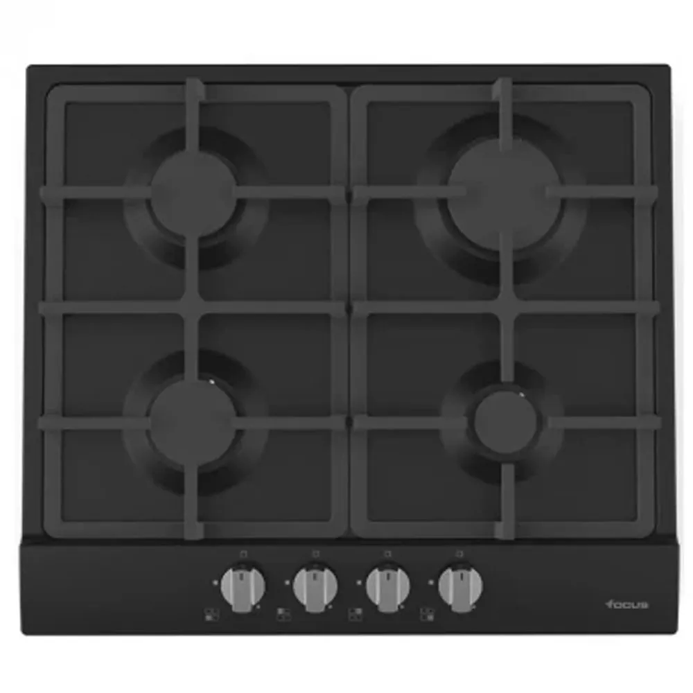 Plaque De Cuisson FOCUS 4 Feux F8004BS 60cm Noir
