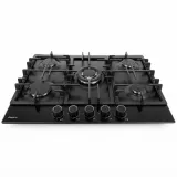 Plaque De Cuisson FOCUS F8011BS 5 Feux 66 cm Noir