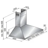 Hotte murale CANDY 90 Cm CCE 119X Inox
