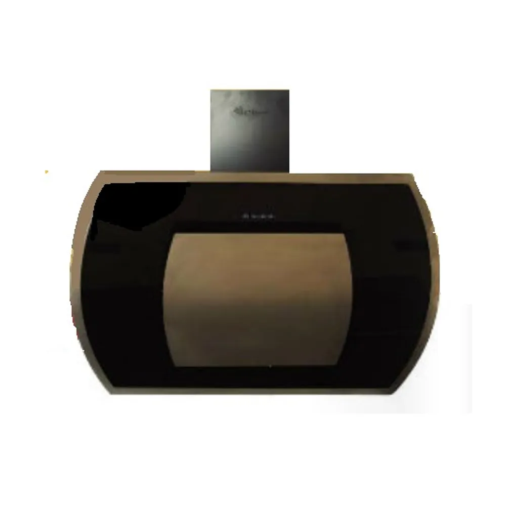 Hotte Aspirante Inclinée MONTBLANC HDI60BLX Inox Noir