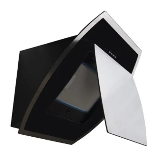 Hotte Aspirante Inclinée MONTBLANC HDI60BLX Inox Noir