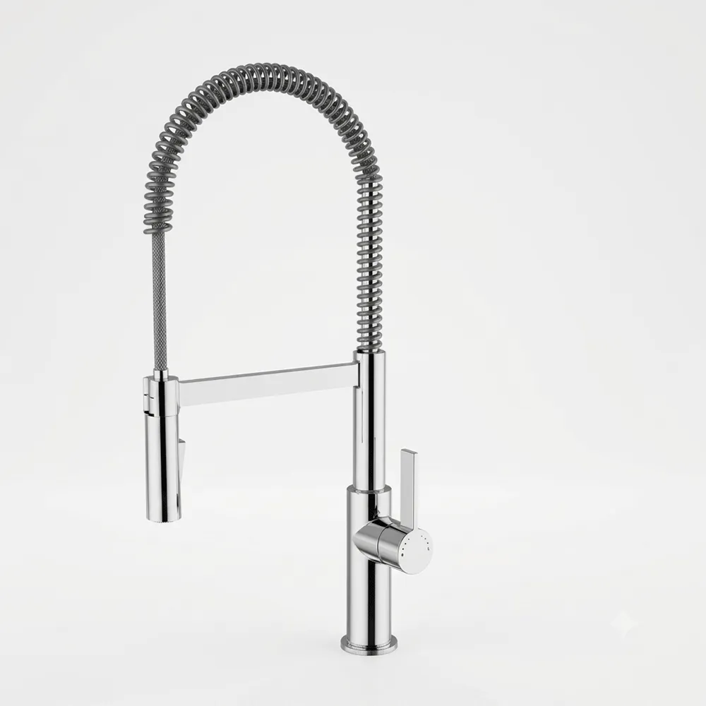 Mitigeur évier avec ressort chromé 17814 TEOREMA