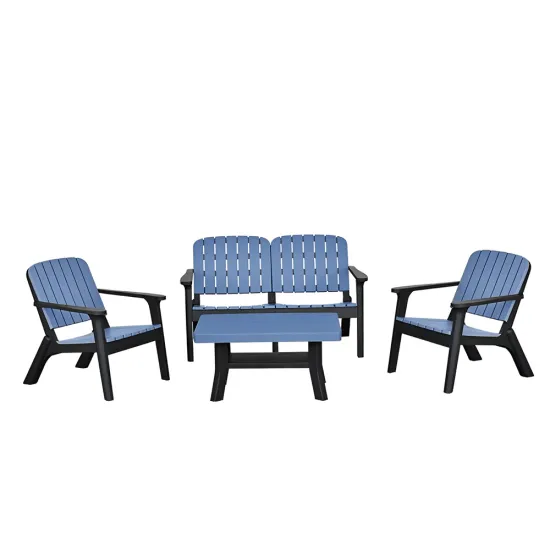 Salon SILVA 4 Places + Table Base