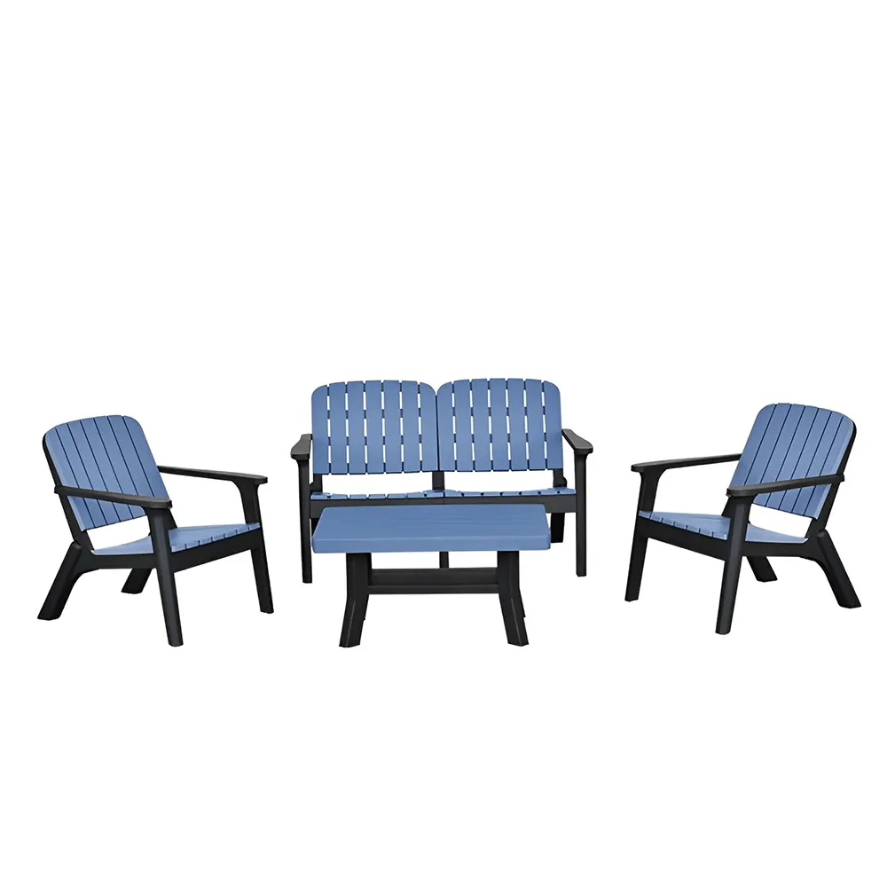 Salon SILVA 4 Places + Table Base