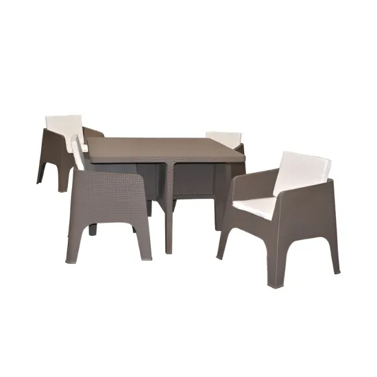 Salon Gammarth 4 Fauteuils + 4 Coussins +Table
