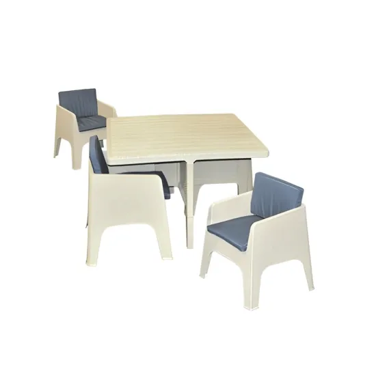 Salon Gammarth 4 Fauteuils + 4 Coussins +Table