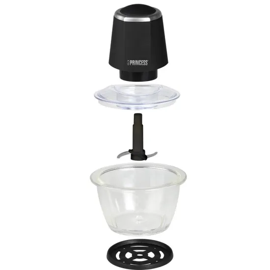 Mini Hachoir PRINCESS Smart Chopper 300W 1L 221010 Noir