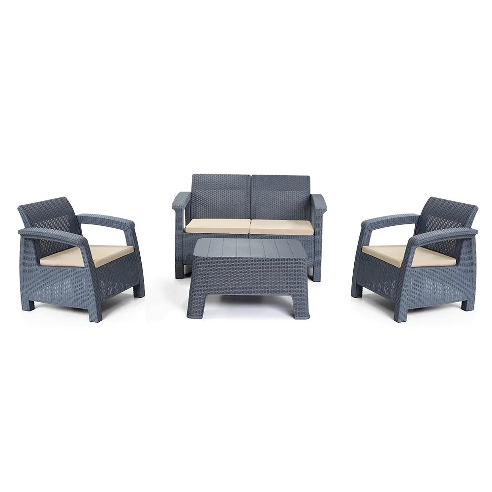 Salon Amilcar 4 places + Table Base