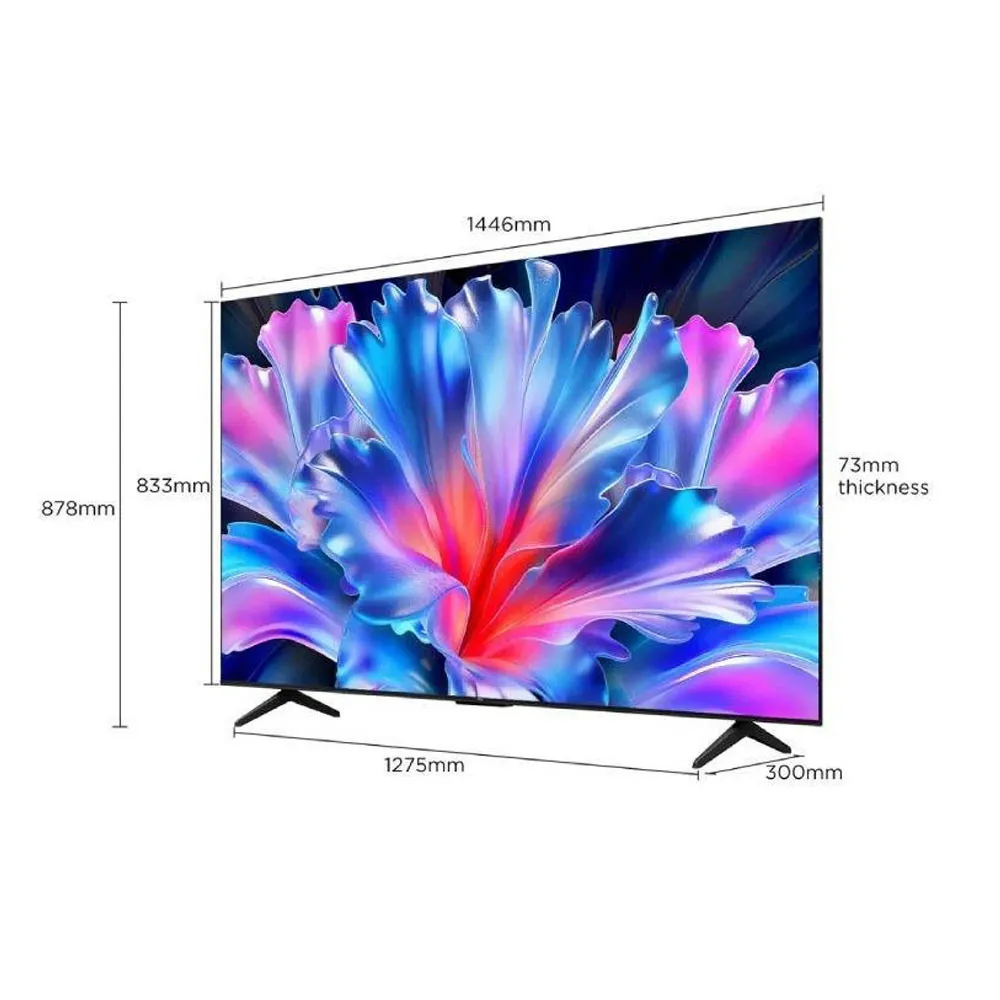 Téléviseur TCL 55" P6L Smart TV 4K UHD Google TV HDR10 Noir