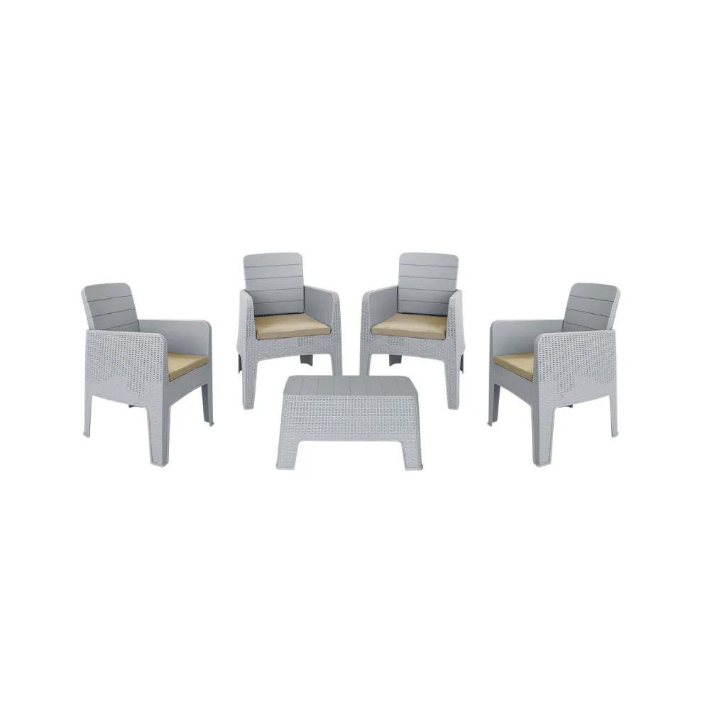 SALON TERASSE 4 PLACES +TABLE MONACO
