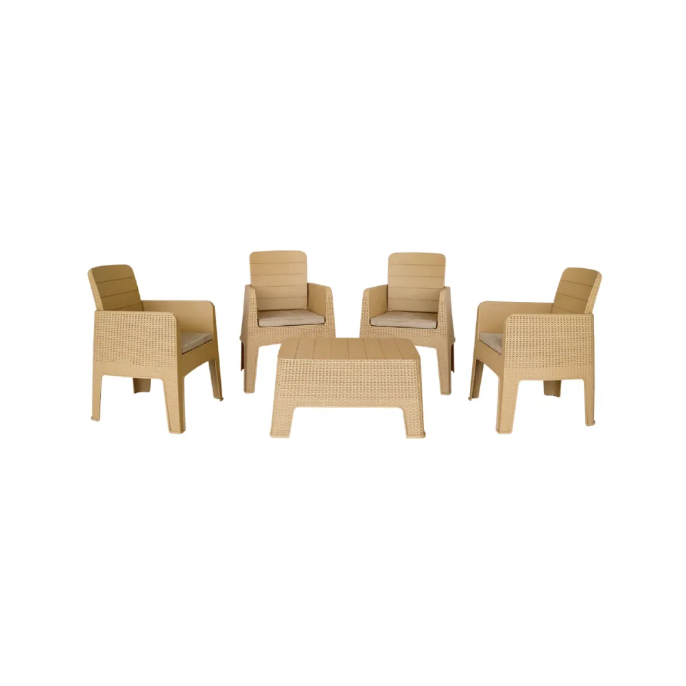 SALON TERASSE 4 PLACES +TABLE MONACO