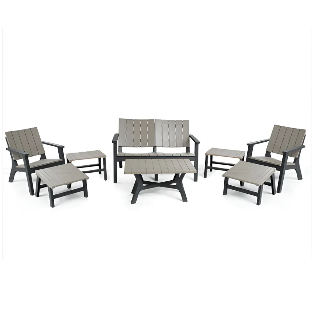 Salon Central Park 4 Places Confort + Table Basse +2Table Coin