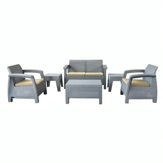 Salon Carthage 4 places + Table Base + 2 Table coin