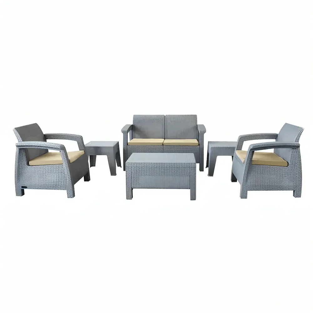 Salon Carthage 4 places + Table Base + 2 Table coin