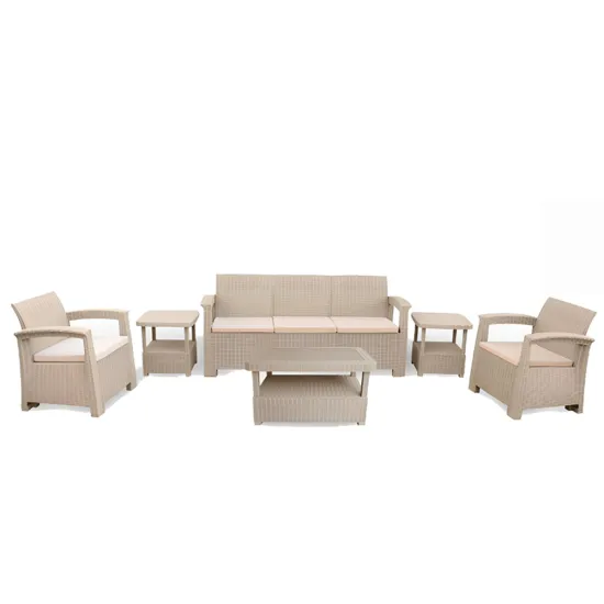 Salon SYPHAX 5 places + Table Base + 2 Tables Coin