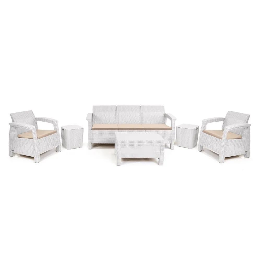 Salon Carthage 7 places + Table Base