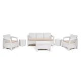 Salon Carthage 7 places + Table Base