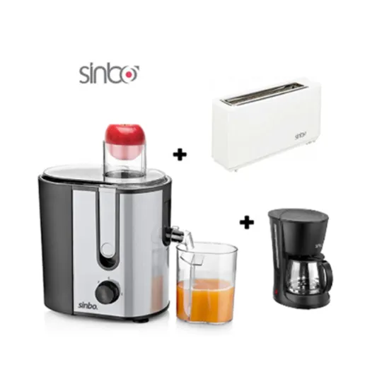 Centrifugeuse SINBO SJ3143 + Cafetière SINBO SCM2938 + Grille Pain SINBO ST2422