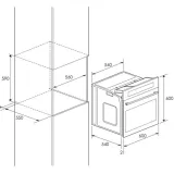 Four Electrique Encastrable FOCUS F525B 56 Litres 60 cm Noir