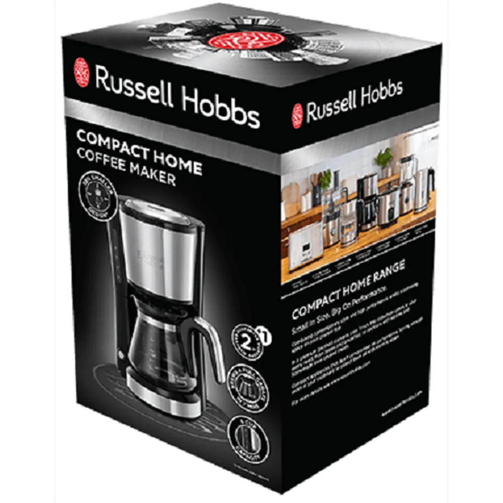 Cafetière Compact Home RUSSELL HOBBS 650 watts 24210-56 Inox