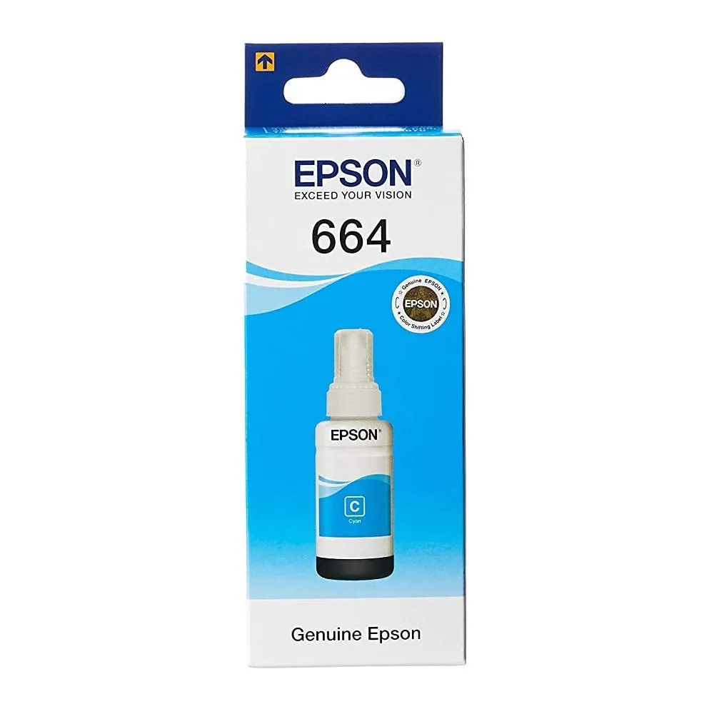 Bouteille D'encre Original EPSON T6642 C13T66424A Bleu