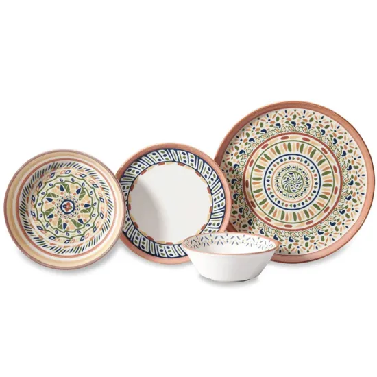 Service À Table De 24 Pièces KORKMAZ Iona A8344 Marron